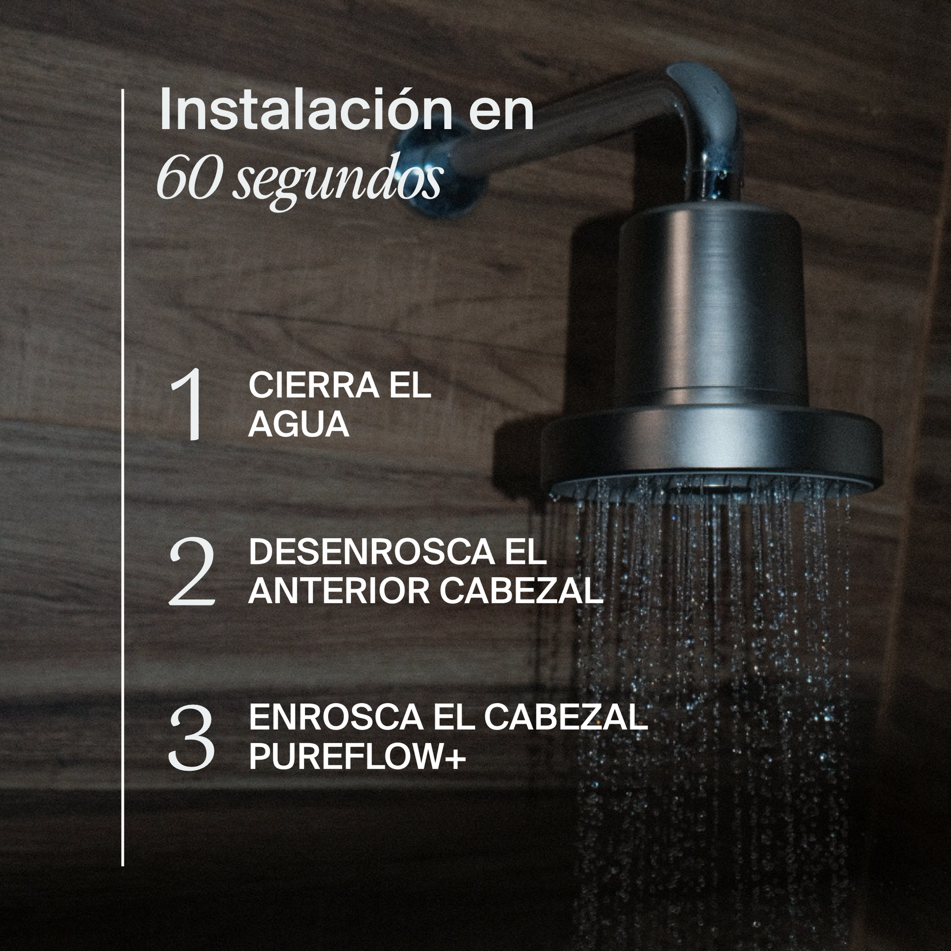 PureFlow - Cabezal de ducha filtrante